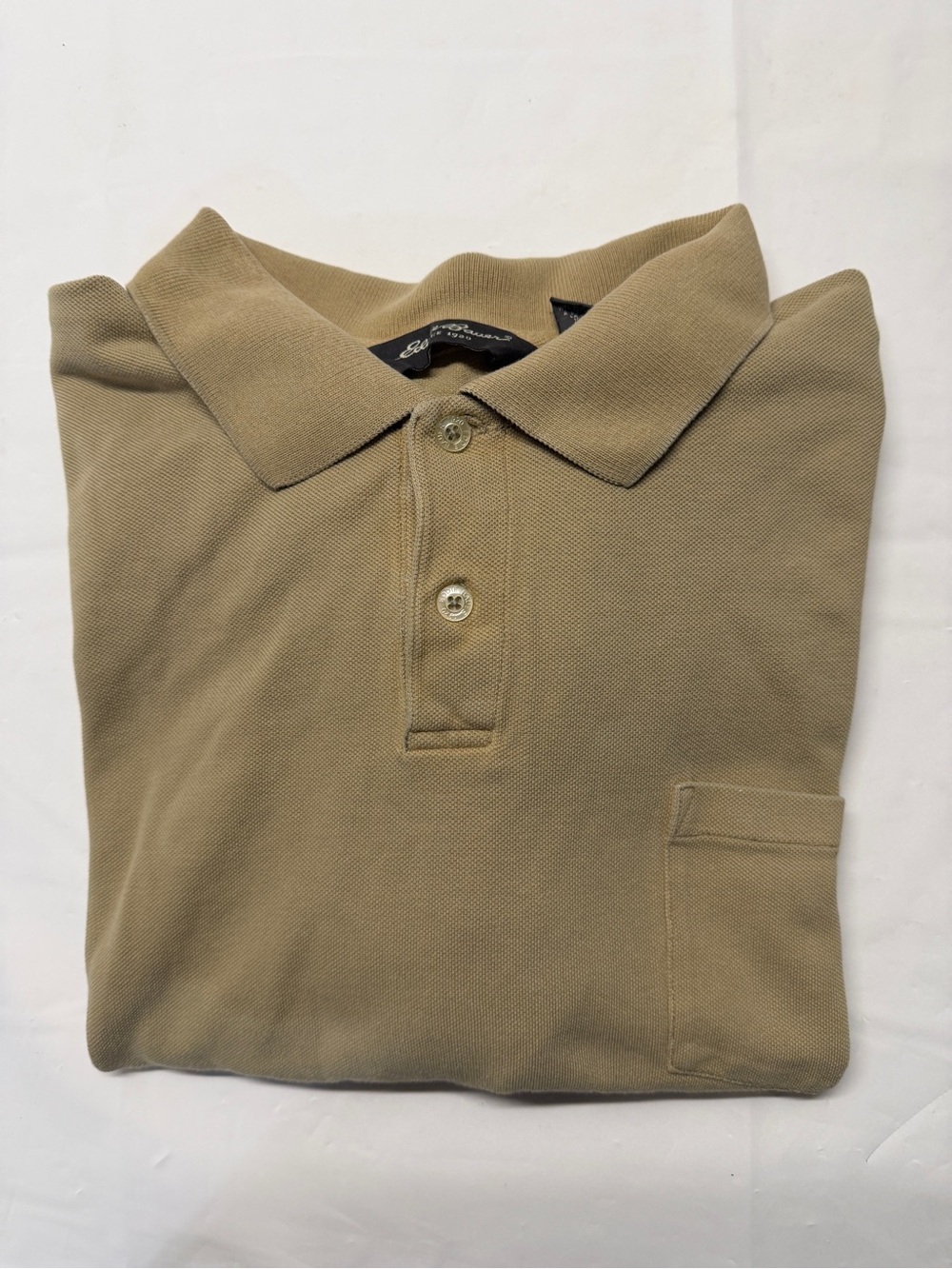 Eddie Bauer Polo Shirt in Khaki Tone
